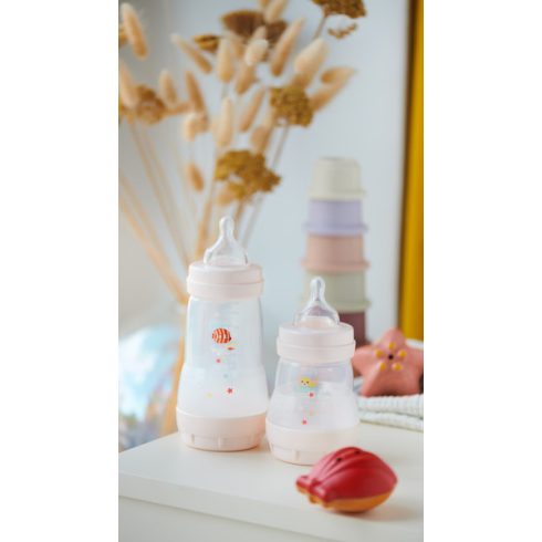MAM Anti-Colic Műanyag Cumisüveg 260 ml - Menta Bálna