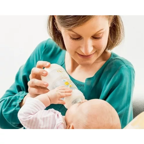 MAM Anti-Colic Műanyag Cumisüveg 260 ml - Krém Halacska