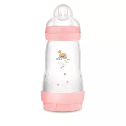   MAM Anti-Colic Műanyag Cumisüveg 260 ml - Rózsaszín Kacsa