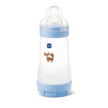 MAM Anti-Colic Műanyag Cumisüveg 260 ml - Kék Róka