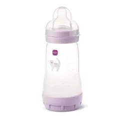 MAM Anti-Colic Műanyag Cumisüveg 260 ml - Lila Cica