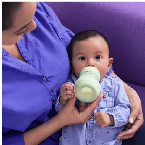 MAM Anti-Colic Műanyag Cumisüveg 260 ml - Lila Cica