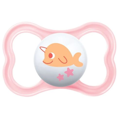 MAM Air szilikon cumi 16+ hónap - Rózsaszín Narvál