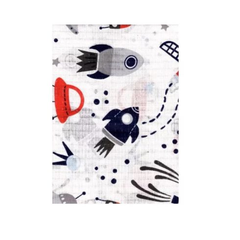 BS Textil pelenka 3db-os - Sárga Űrhajó/Türkiz Maci/Piros Űrhajó
