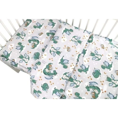 BS Ágynemű HUZAT 2 részes 90x120cm - Szürke Sárkány