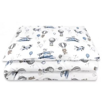 BS Ágynemű HUZAT 2 részes 90x120cm - Kék Repülős