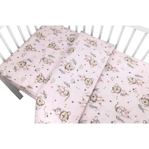 BS Ágynemű HUZAT 2 részes 100x135cm - Kis Balerina Rózsaszín