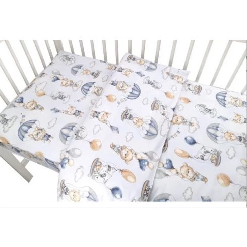 BS Ágynemű HUZAT 2 részes 100x135cm - Kék Lufi Állatok