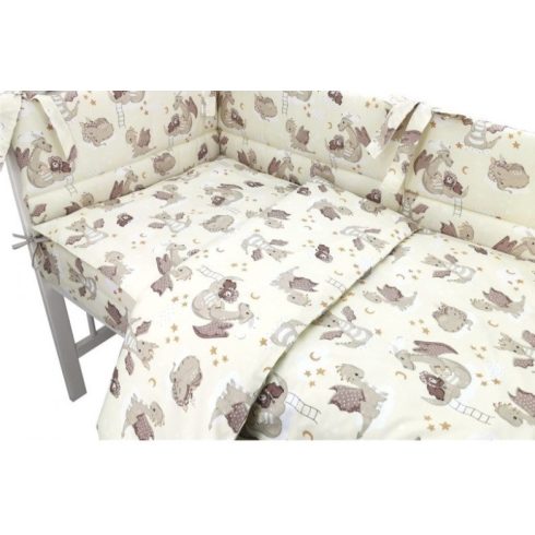 BS Ágyneműgarnitúra 3 részes - Bézs Sárkány