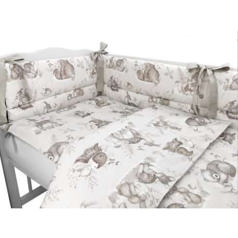 BS Ágyneműgarnitúra 3 részes - Erdei Barátok Natur/Bézs