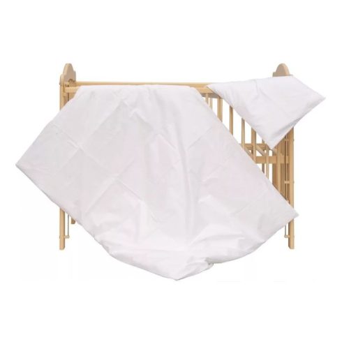 BS 2 részes babaágynemű 90x120 cm - Fehér