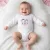 Babastar Hosszú Ujjú pamut body - Pingvinpár - Fehér - 50