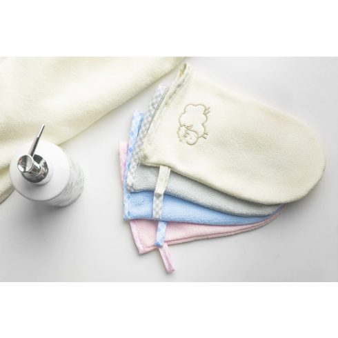 Sensillo Frottír Fürdetőkesztyű - Krém Bárányos