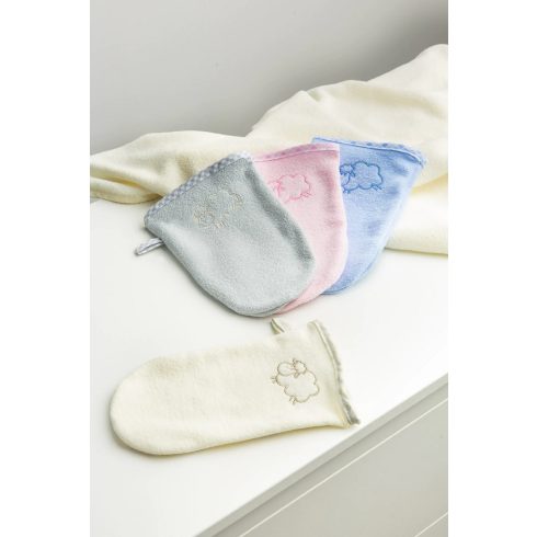 Sensillo Frottír Fürdetőkesztyű - Szürke Bárányos