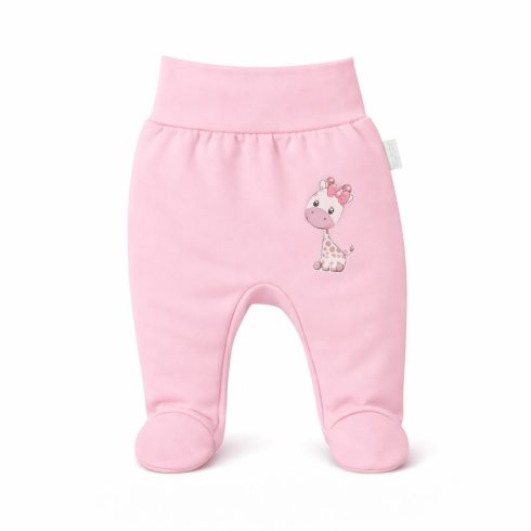 Babastar Pamut pocaknadrág mintával 56 - Rózsaszín Zsiráf Lány