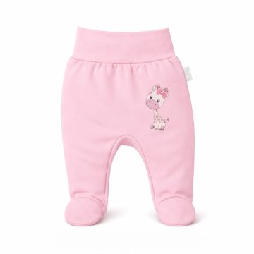   Babastar Pamut pocaknadrág mintával 50 - Rózsaszín Zsiráf Lány