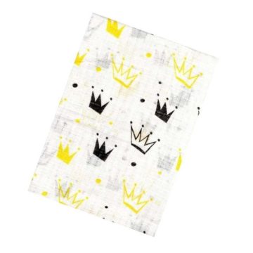 BS Textil pelenka 1db-os - Sárga/Fekete Korona