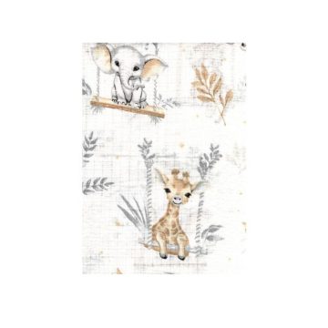 BS Textil pelenka 1db-os - Szafari Szürke