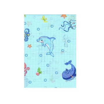 BS Textil pelenka 1db-os - Tengeri állatok - Kék