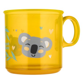 Canpol Babies Csúszásmentes Műanyag Bögre - Sárga Koala
