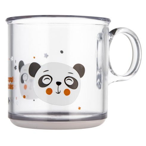 Canpol Babies Csúszásmentes Műanyag Bögre - Áttetsző Panda