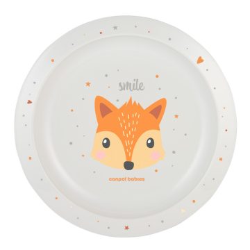 Canpol Babies Lapos Műanyag Tányér - Róka