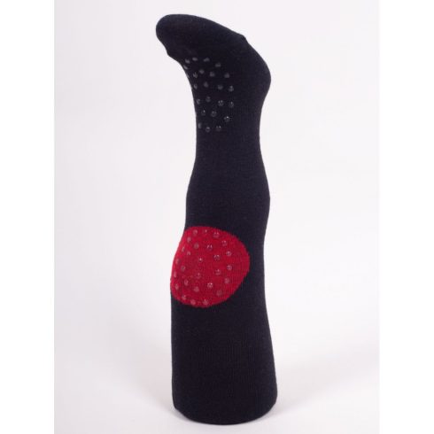 Yo Club! Pamut Harisnyanadrág csúszásgátlós - Fekete Cica "Love For You" 68/74