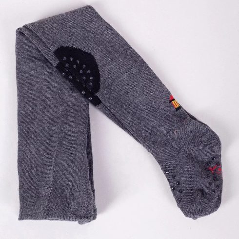 Yo Club! Pamut Harisnyanadrág csúszásgátlós - Szürke Tűzoltóautós 86/92