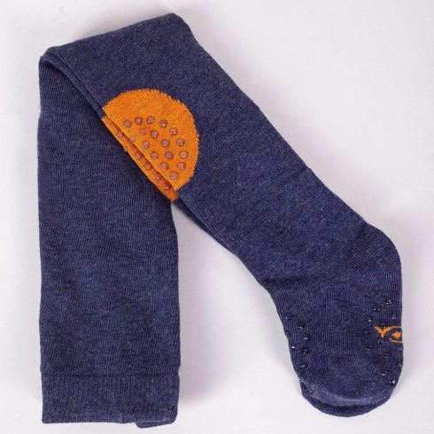 Yo Club! Pamut Harisnyanadrág csúszásgátlós -  Kék Rakétás 86/92