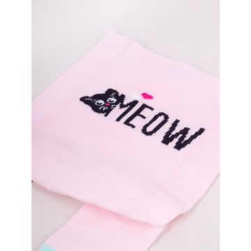   Yo Csúszásgátlós Harisnyanadrág - Rózsaszín"Meow" 74/80