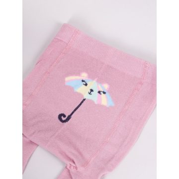   Yo Cub! Pamut Harisnyanadrág csúszásgátló talppal - Mályva Esernyős 92/98