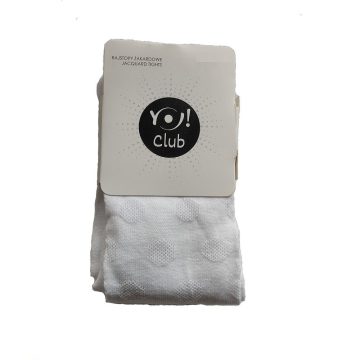   Yo Club! Pamut Harisnyanadrág - Fehér anyagában pöttyös 92/98