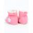   Yoclub Bébi Cipő - Rózsaszín/Fehér Szőrmés Csillaggal  0-6 hó
