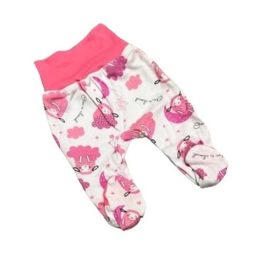 Bomer Pamut bébi nadrág  - Rózsaszín Bárányos 56