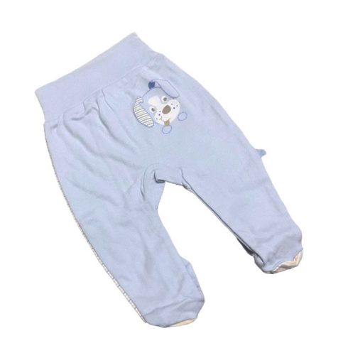 Eevi Pamut bébi nadrág  - Világos Kék Kutyás 74