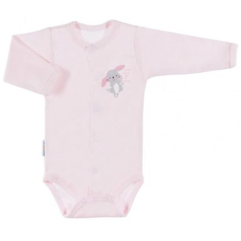 Eevi Hosszú Ujjú Body -Rózsaszín Nyuszis - 56