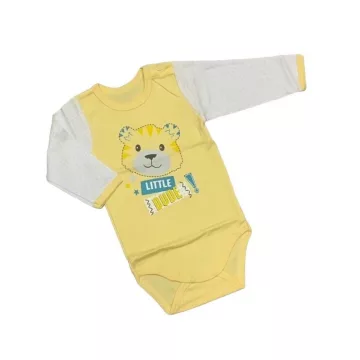 EEVI Hosszú ujjú body -  Sárga Macis - 80