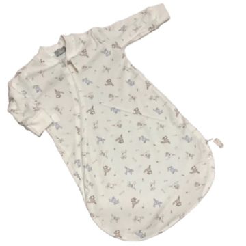   Wikids Vékony Pamut Ujjas Hálózsák - Fehér/Bézs/Kék Nyuszi 68/74