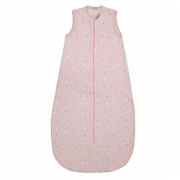   Wikids Ujjatlan Vékony pamut hálózsák - Rózsaszín elefánt 98/104