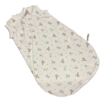   Wikids dupla pamut hálózsák - Fehér/Bézs/Kék Nyuszi 62/68