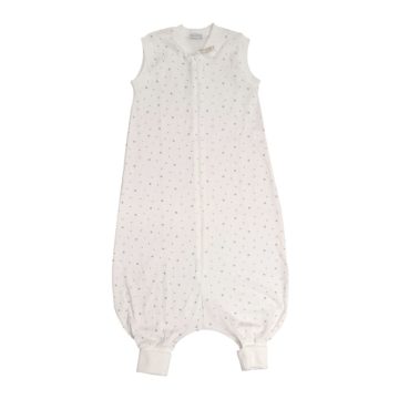   Wikids Vékony Pamut Tipegő Hálózsák - Fehér/Szürke/Bézs Csillagos 110/116