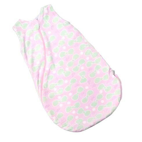 Wikids Ujjatlan plüss bélelt hálózsák - Rózsaszín masnis 74/80