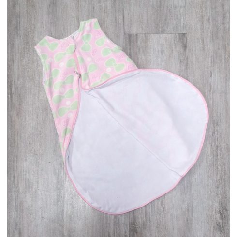 Wikids Ujjatlan plüss bélelt hálózsák - Rózsaszín masnis 74/80