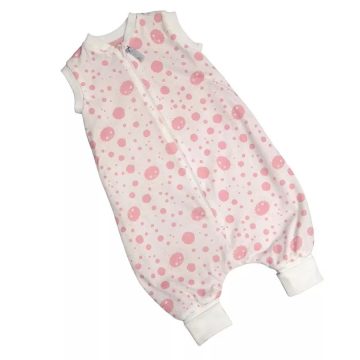   Wikids 2 Rétegű Pamut Tipegő Hálózsák - Rózsaszín Pókocska (frottír béléssel) 98/104