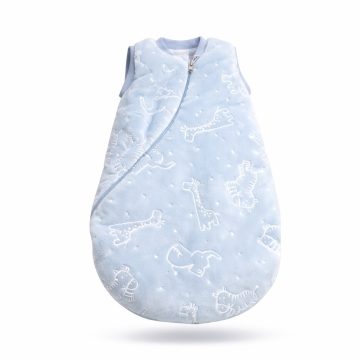   Wikids wellsoft két rétegű hálózsák - Anyagában állatmintás - Kék 56/62