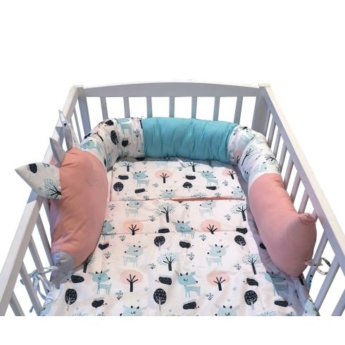 Wikids Ágyrácsvédő Nyuszi - Barack/Menta Őzikés