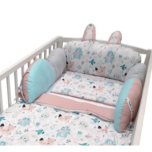 Wikids Ágyrácsvédő Nyuszi - Barack/Menta Őzikés