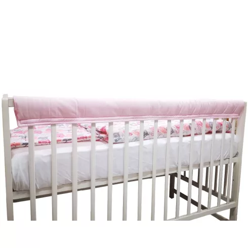 Wikids Textil rágásvédő kiságyra 120cm - Rózsaszín