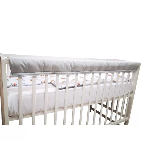Wikids Textil rágásvédő kiságyra 140cm - Szürke