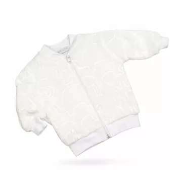 Wikids Wellsoft Cipzáros kocsikabát Zoo - Törtfehér - 74